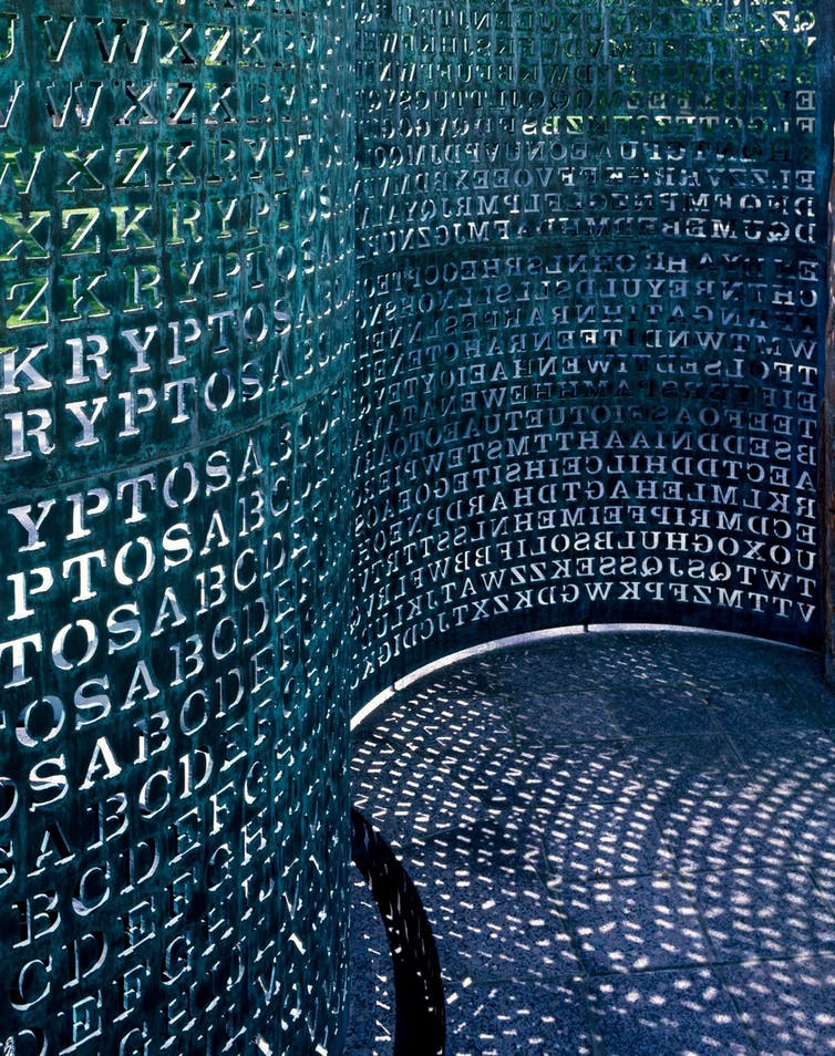 Kryptos sculpture at CIA