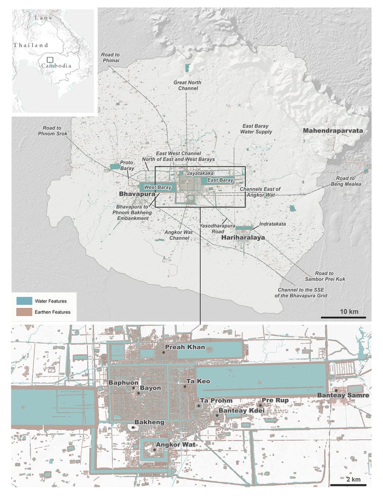 archaeological map of Greater Angkor Region