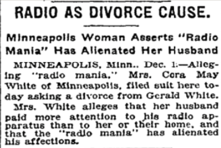 A 1923 story from the New York Times with the headline, 