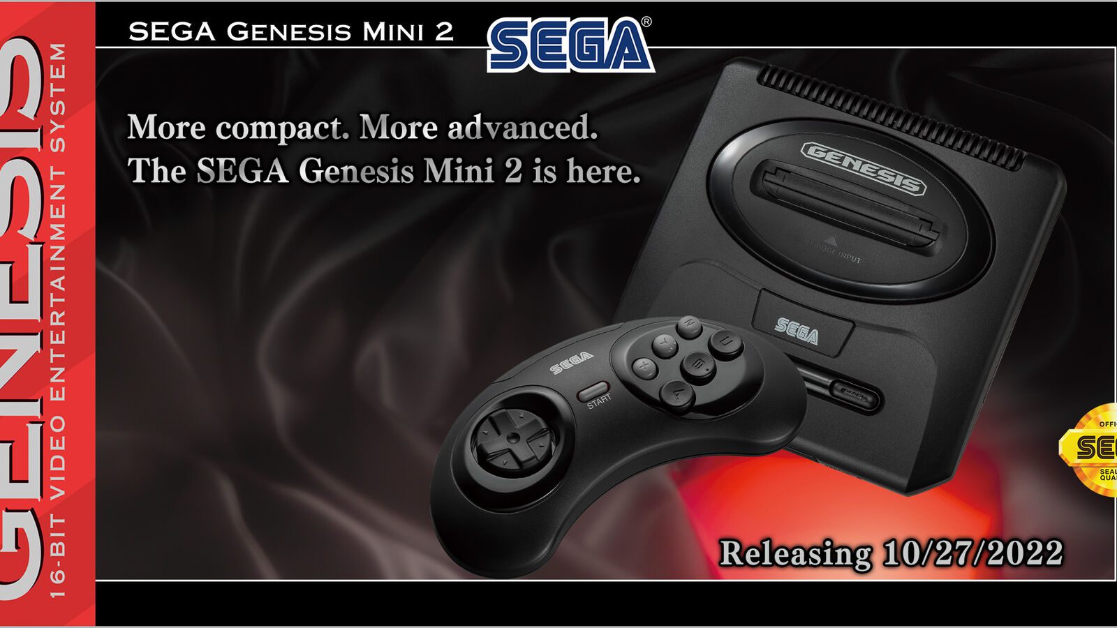 SEGA Genesis Mini 2 confirmed for North America, launches October 27