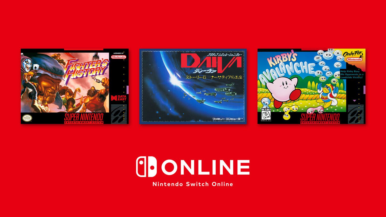 Kirby’s Avalanche, Fighter’s History, and Daiva Story 6 added to Nintendo Switch Online