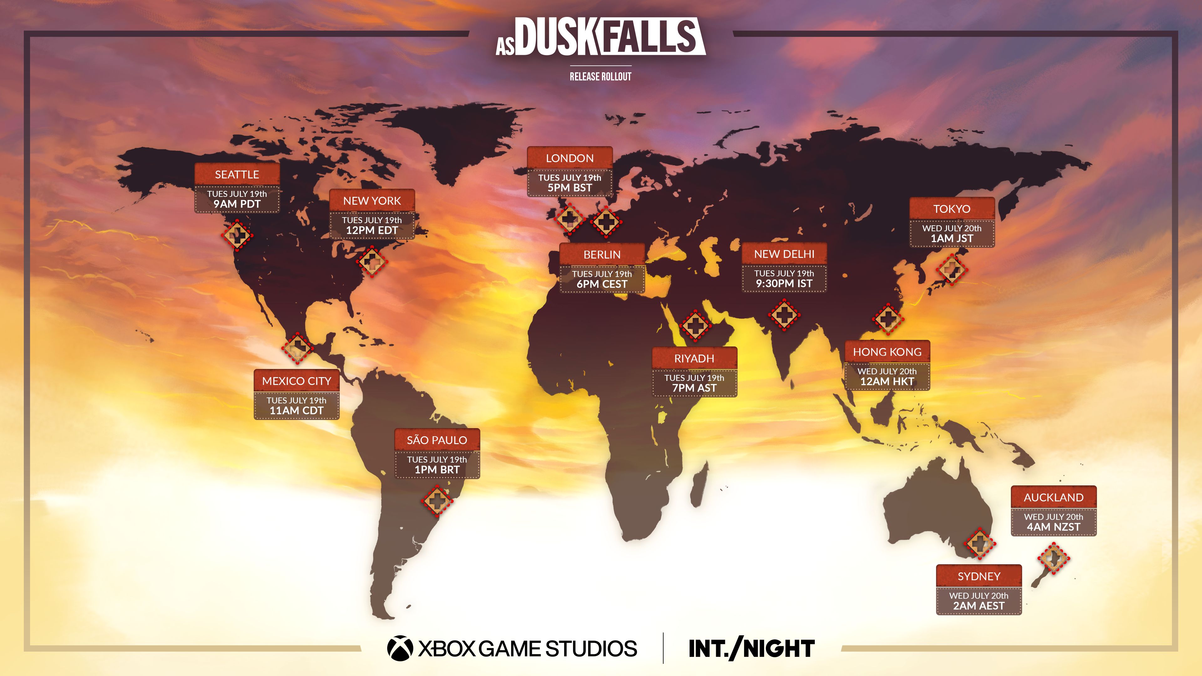 As Dusk Falls - Go Live Times - Image