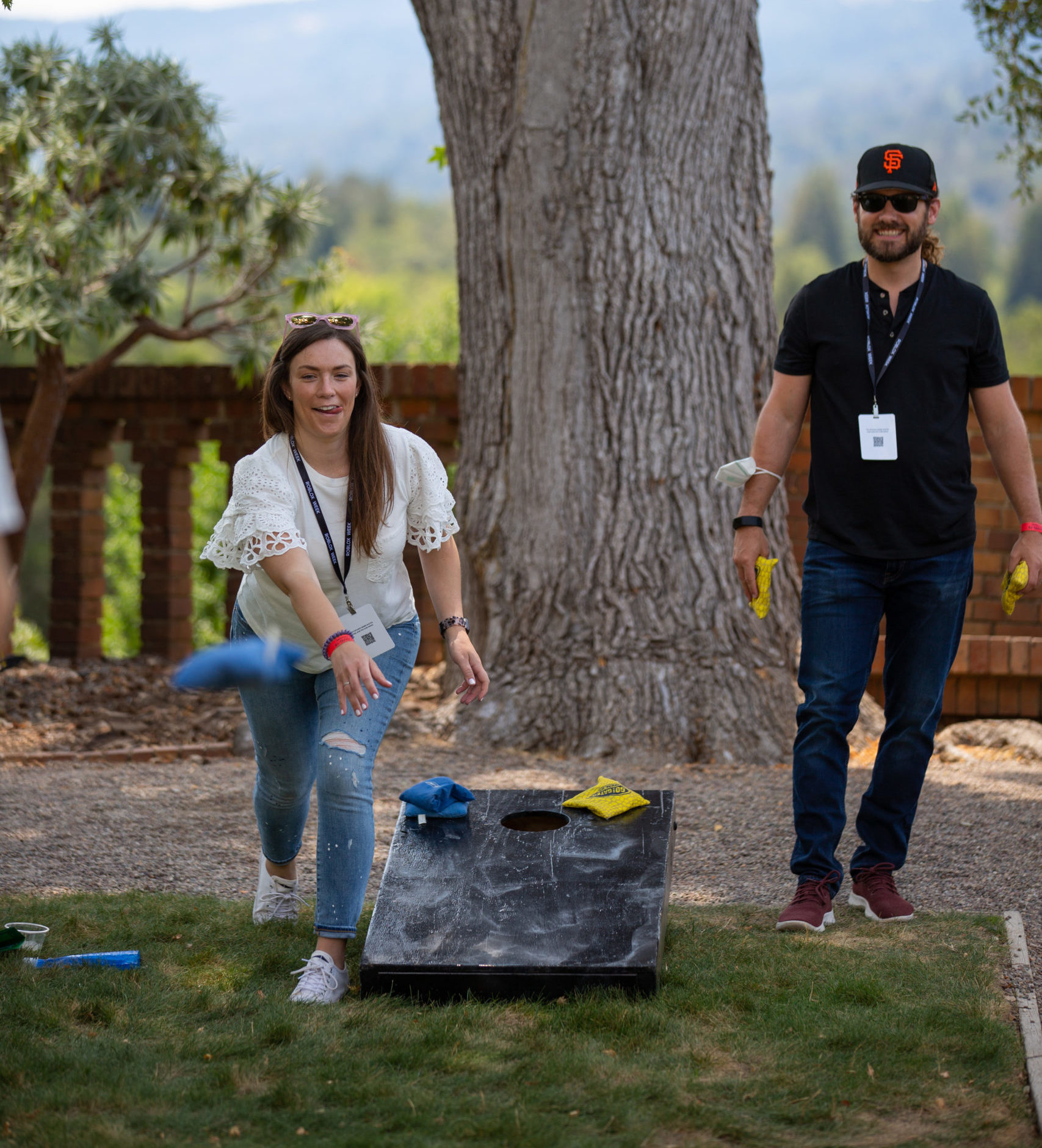 Employees at Roblox Picnic