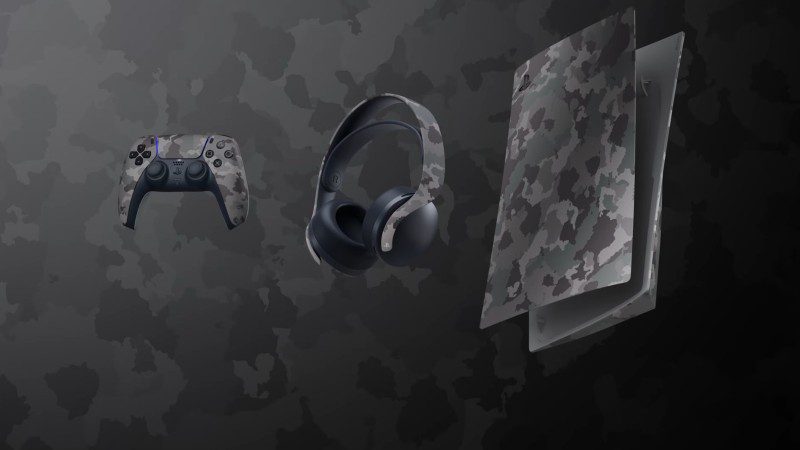 PlayStation 5 Gray Camouflage Accessories Coming This Fall