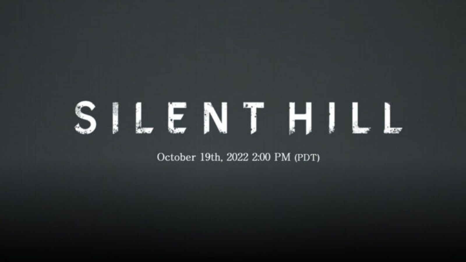 Konami reveals that Silent Hill is making a comeback, more information coming on Wednesday