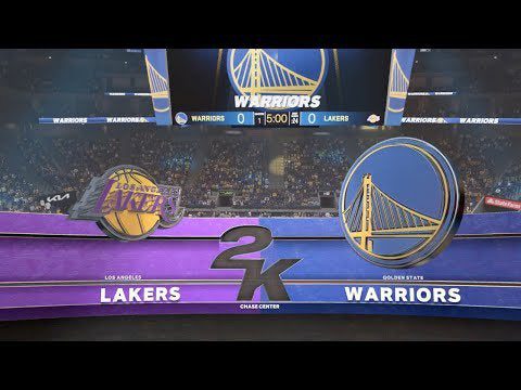 2022 NBA Season Los Angeles Lakers Vs Golden State Warriors NBA 2k23 Simulation