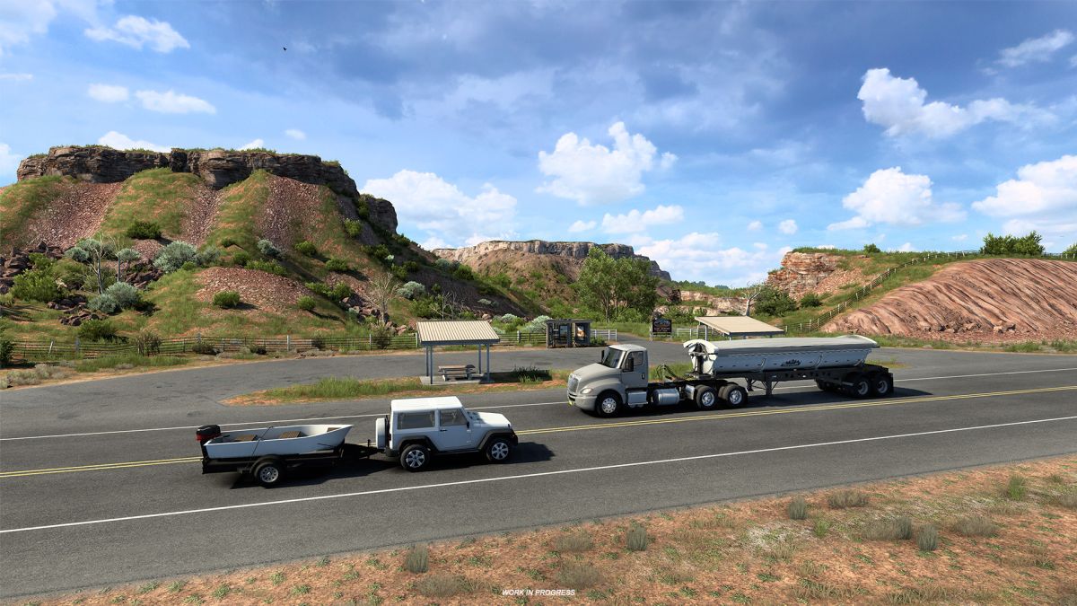 American Truck Simulator heads to Oklahoma, where the wind comes sweepin' down the plain