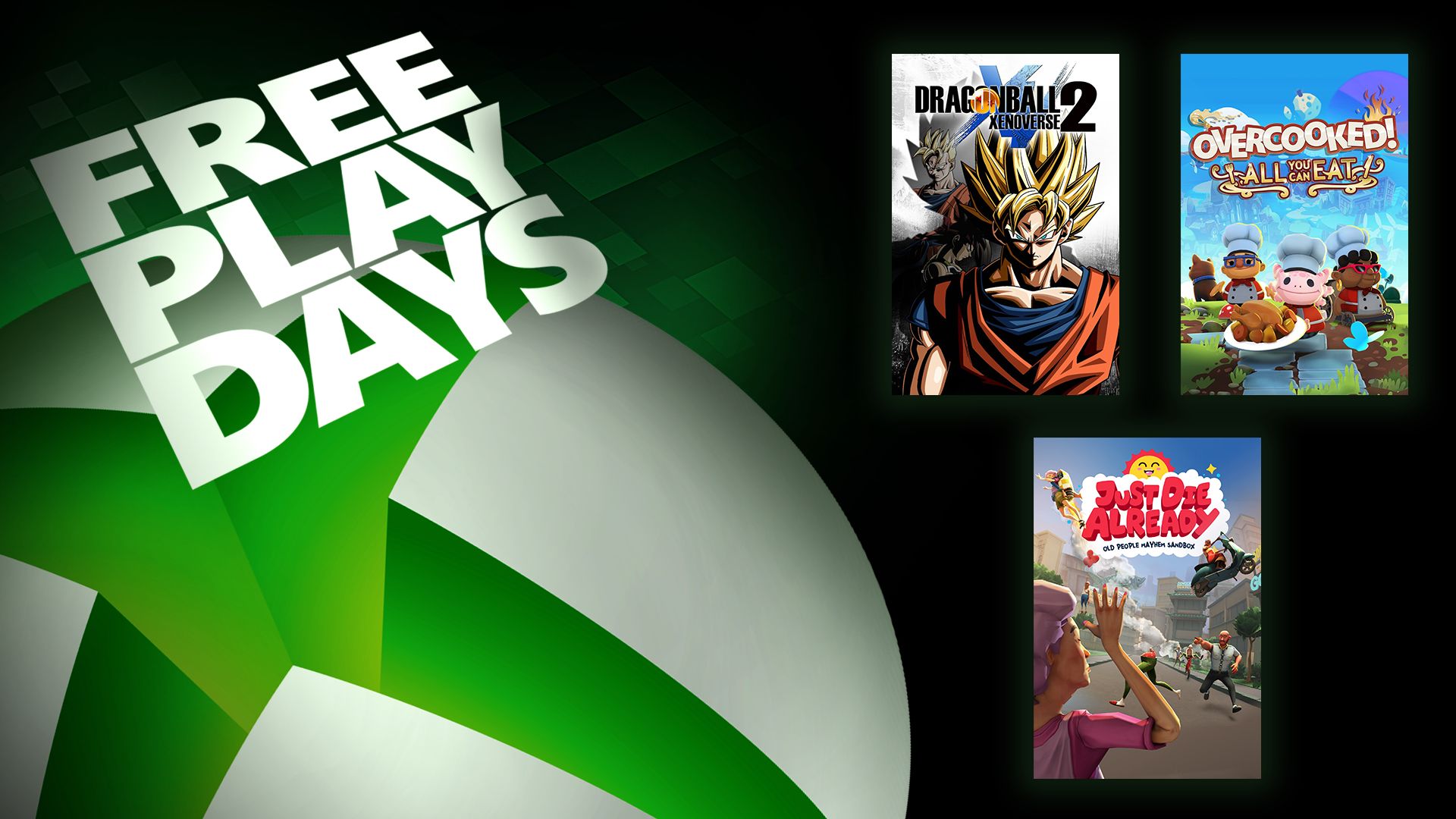 Free Play Days – Overcooked! All You Can Eat, Just Die Already, and Dragon Ball Xenoverse 2