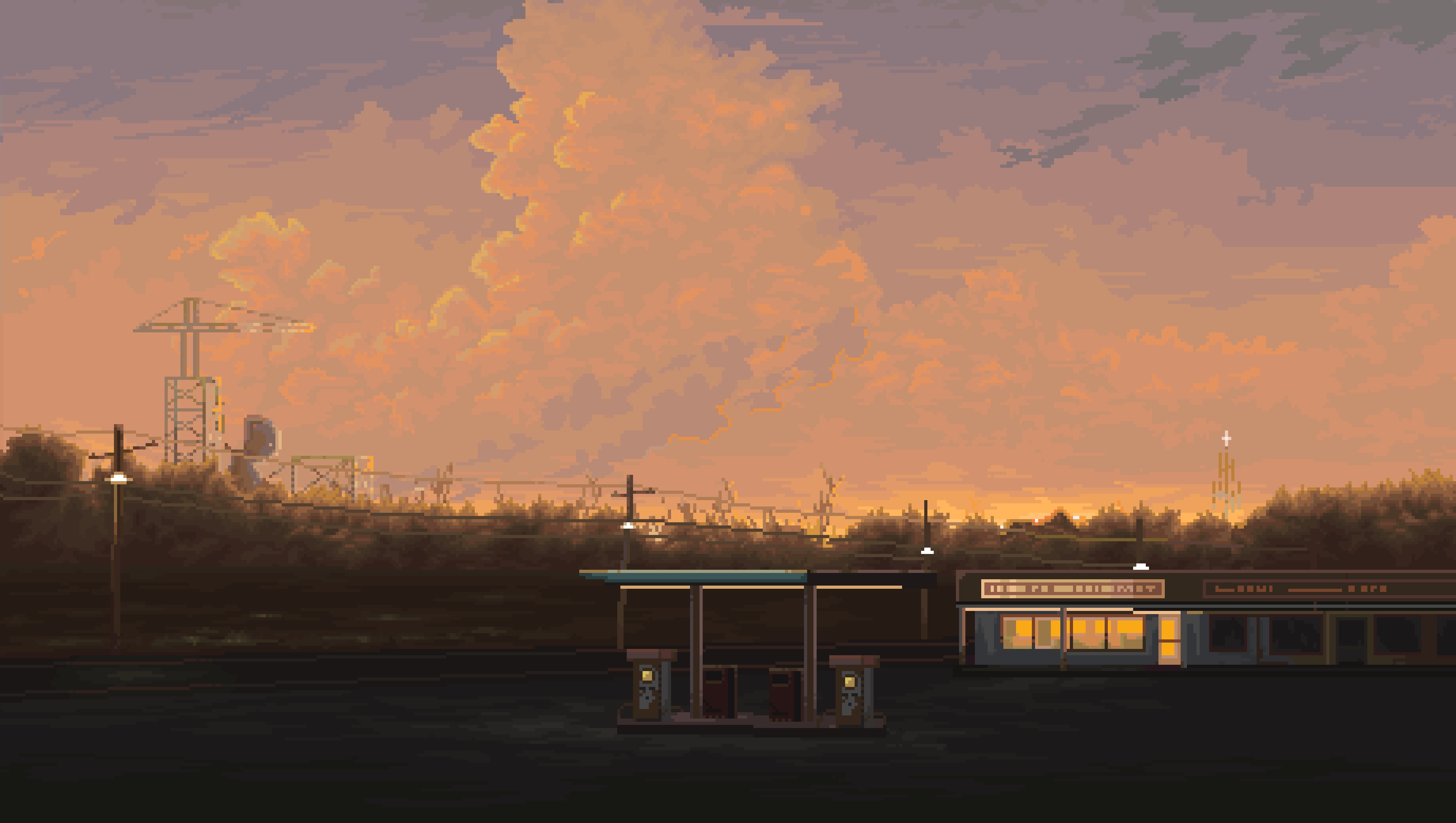 gas station