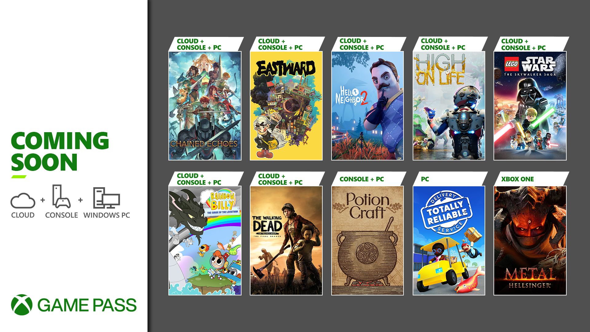 UPDATED: Coming to Xbox Game Pass: LEGO Star Wars: The Skywalker Saga, High on Life, Hello Neighbor 2, and More