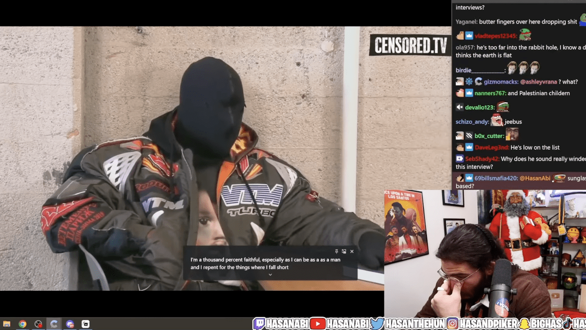 Twitch Star Hasan Piker Banned After Rebroadcasting Unhinged Kanye Interview