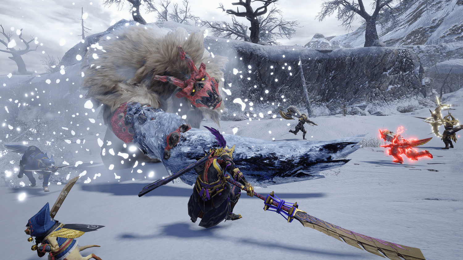 Monster Hunter Rise battle screenshot