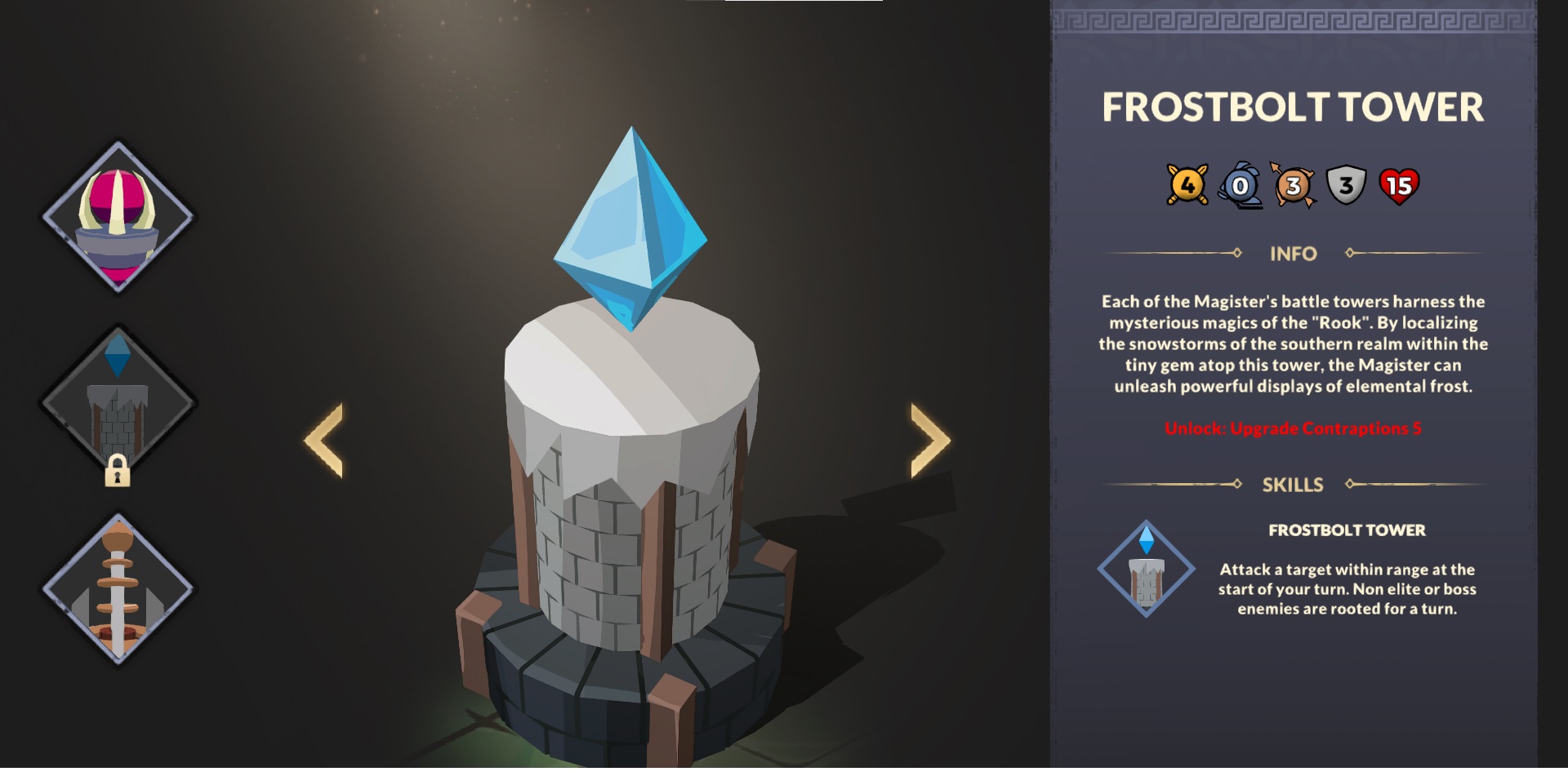 Frostbolt tower