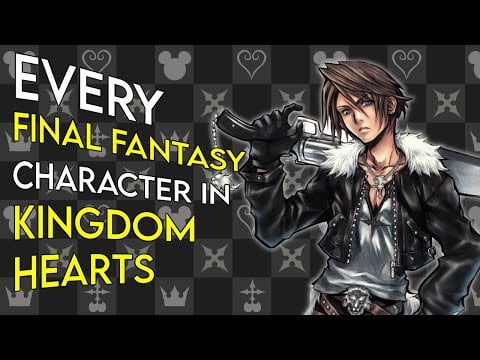 EVERY Final Fantasy Character In Kingdom Hearts 1...