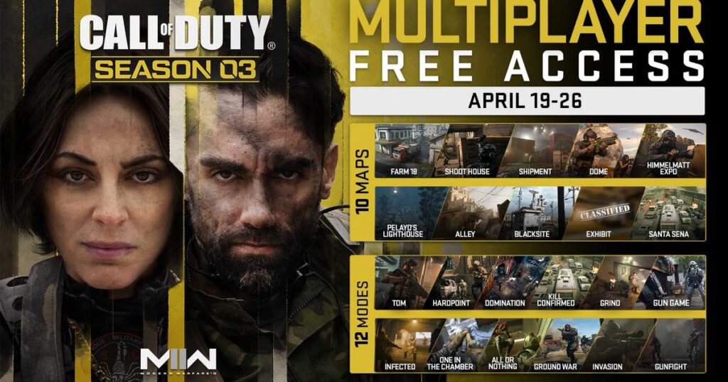 Call of Duty: Modern Warfare 2's week-long multiplayer trial kicks off today with 10 maps and 12 modes