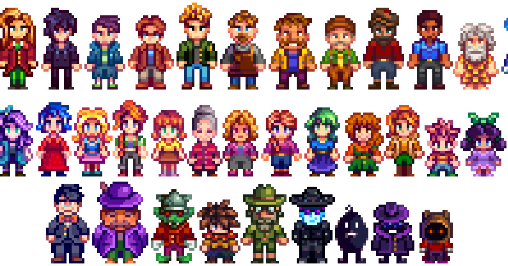 Stardew Valley fan redesigns character sprites to be as cute as their portraits