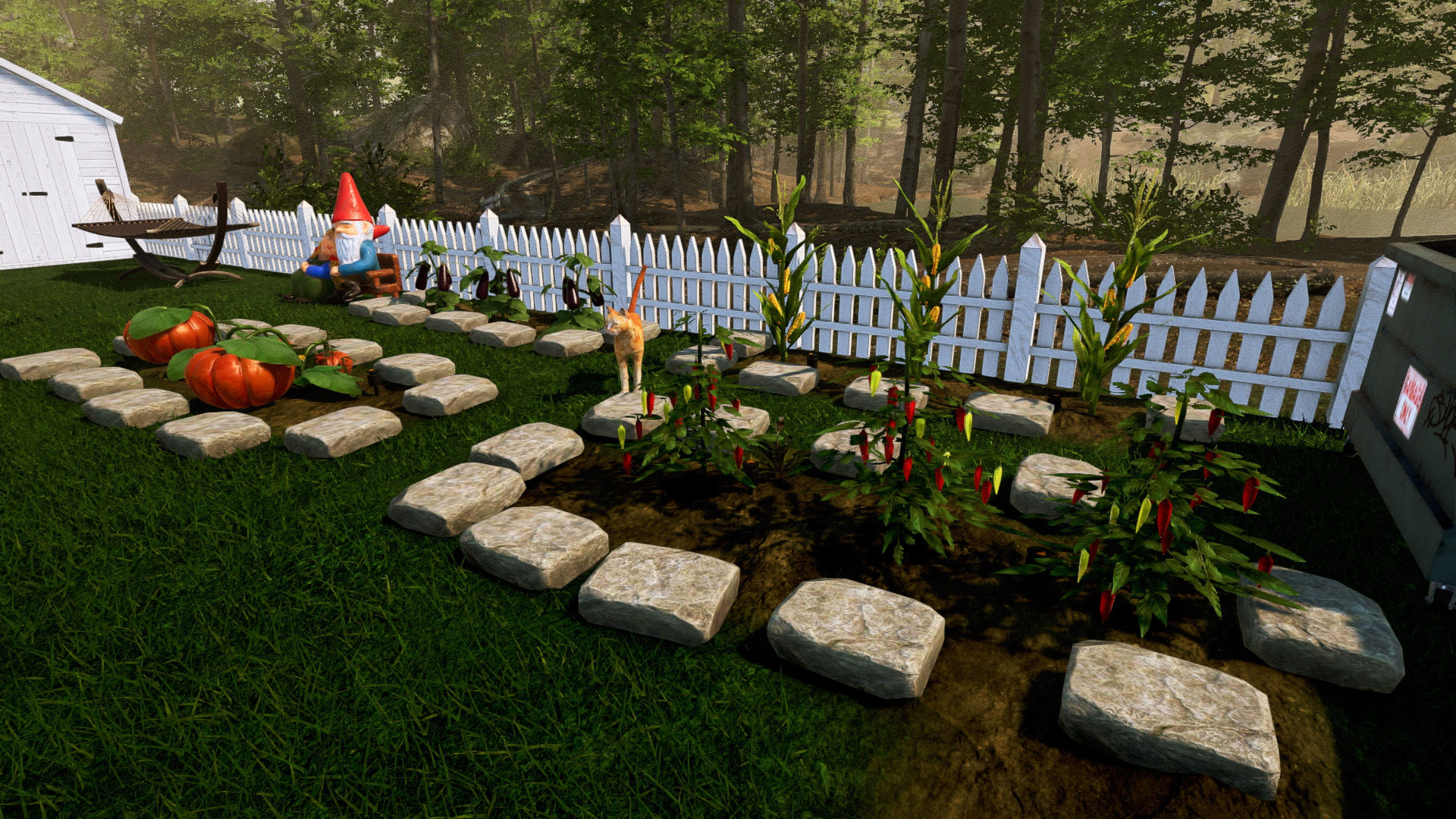 Garden sim stepping stones