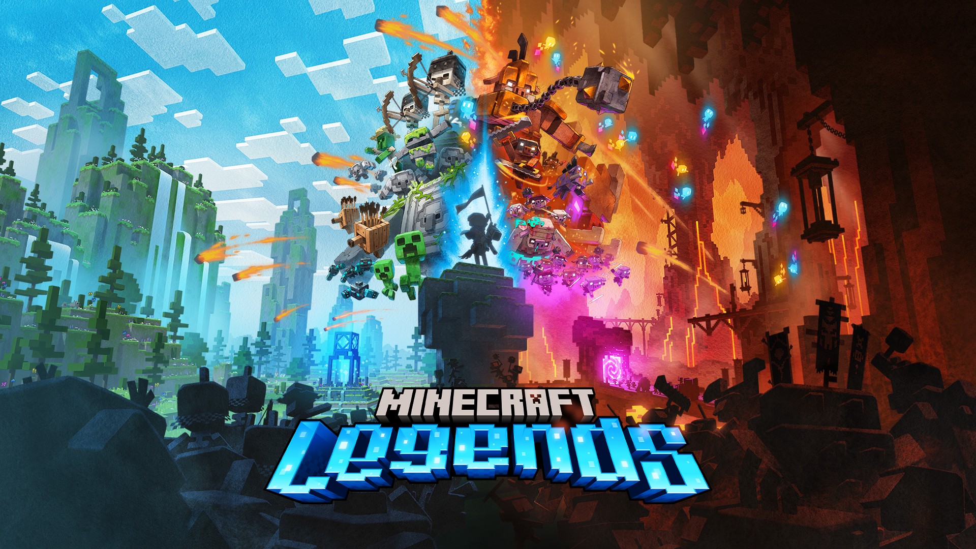 Key art for Minecraft Legends