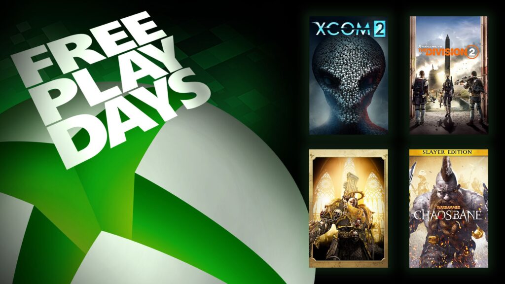 Free Play Days – XCOM 2, Tom Clancy’s The Division 2, Warhammer 40,000: Inquisitor – Martyr Ultimate Edition, and Warhammer: Chaosbane Slayer Edition Xbox Series X|S