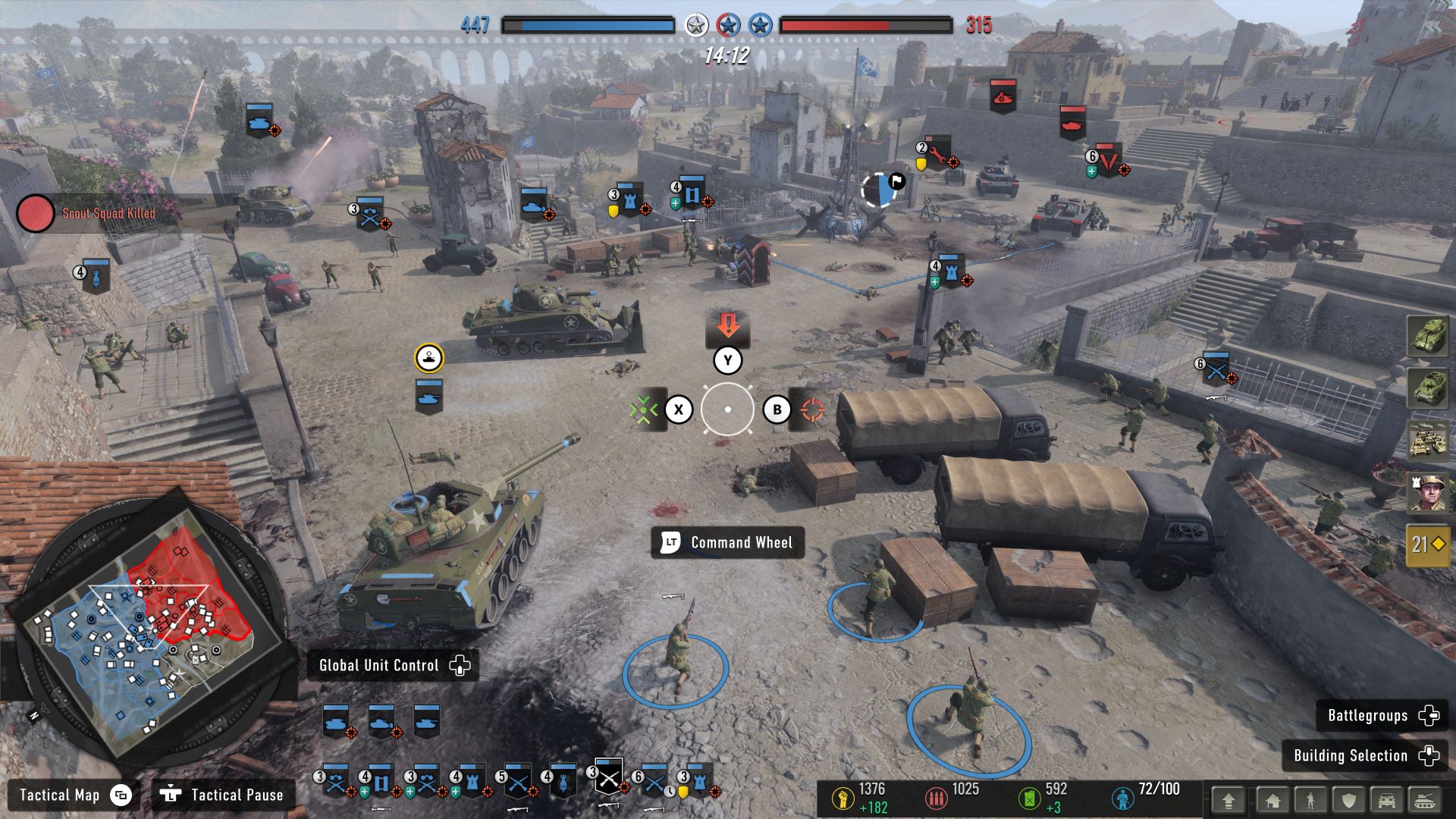 Company of Heroes 3 screenshot showing units selected 