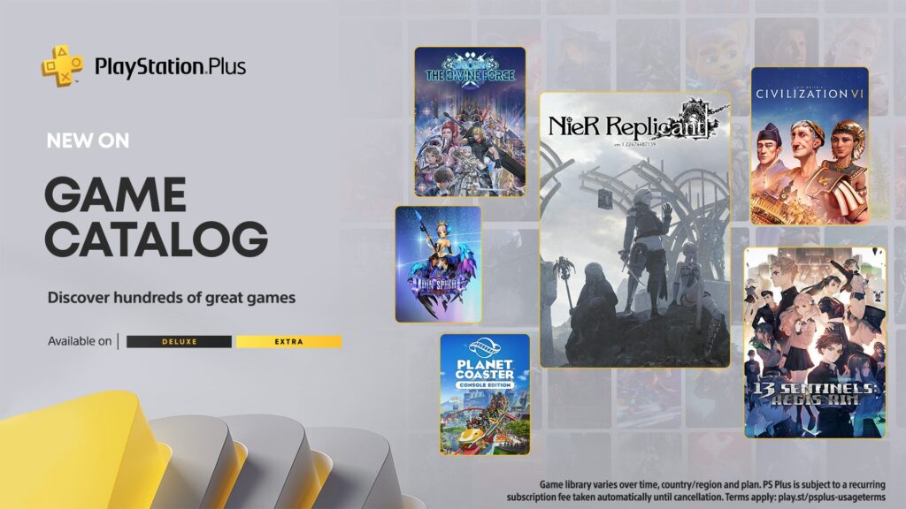 (For Southeast Asia) PlayStation Plus Game Catalog for September: NieR Replicant ver.1.22474487139…, 13 Sentinels: Aegis Rim, Sid Meier’s Civilization VI