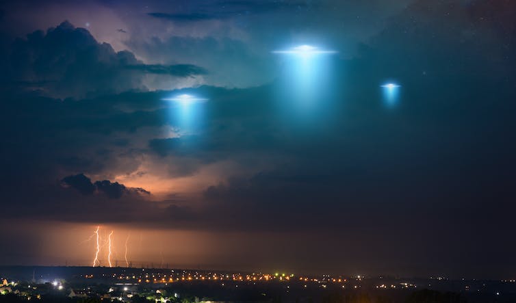 Representation of UFOs.