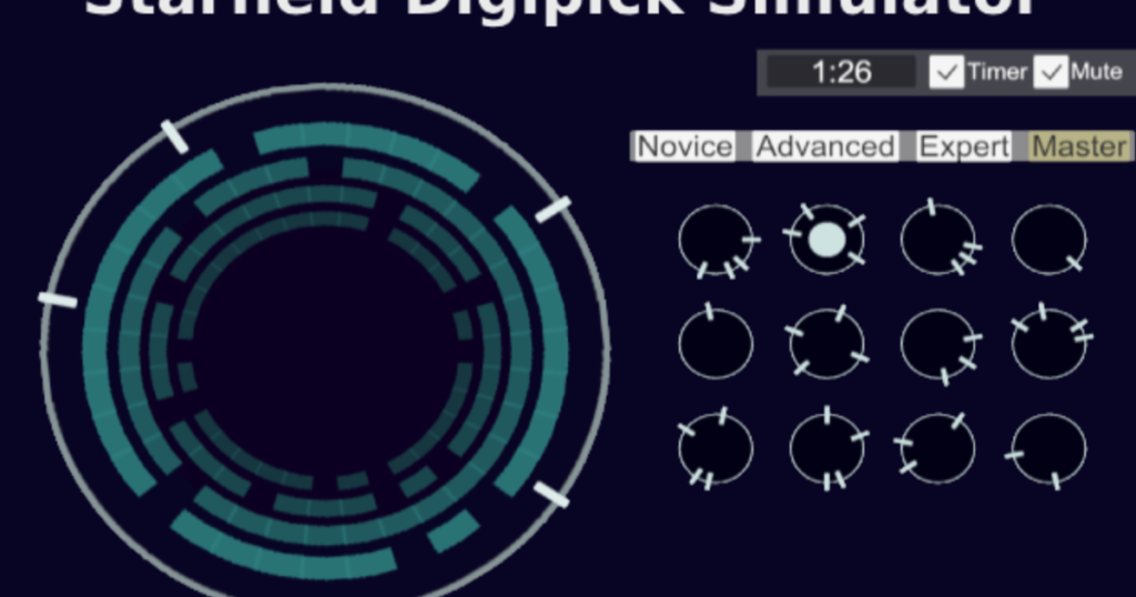 Starfield's digipick mini-game is now available as a fan-made browser game