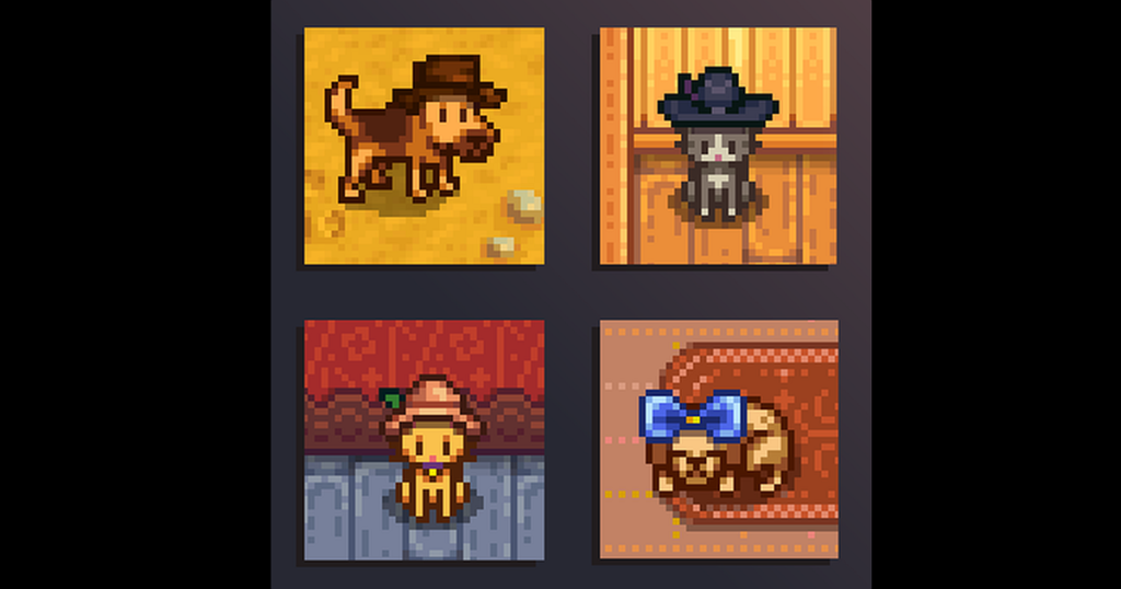 Stardew Valley creator teases hats for cats and dogs in update 1.6