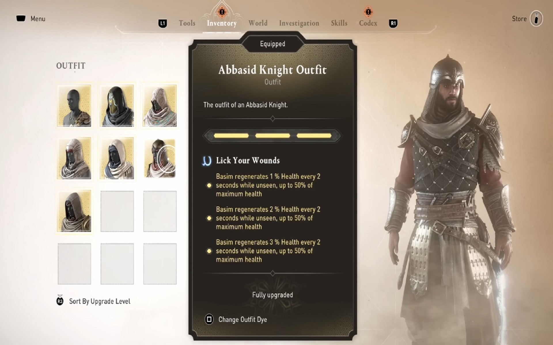 Basim in abbasid knight armour