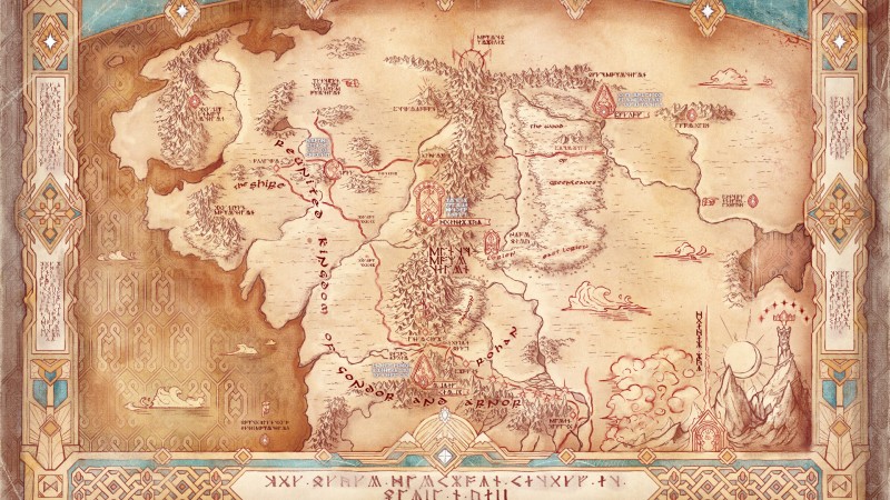 Check Out The Final World Map For The Lord Of The Rings: Return To Moria