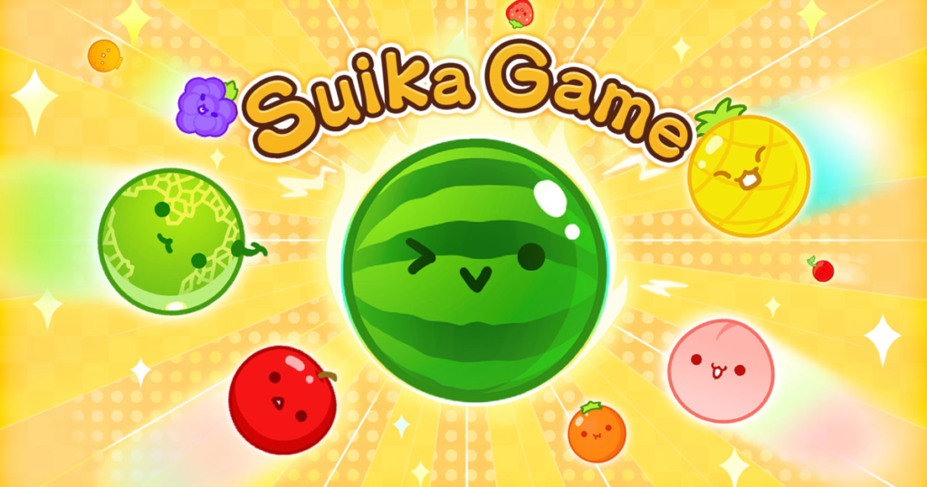 Suika Game (Watermelon Game) update adds English language support and Halloween theme