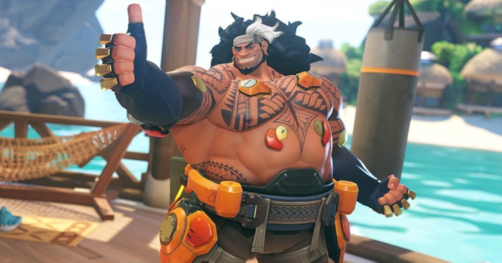 Overwatch 2's 39th hero is double chaingun wielding tank Mauga