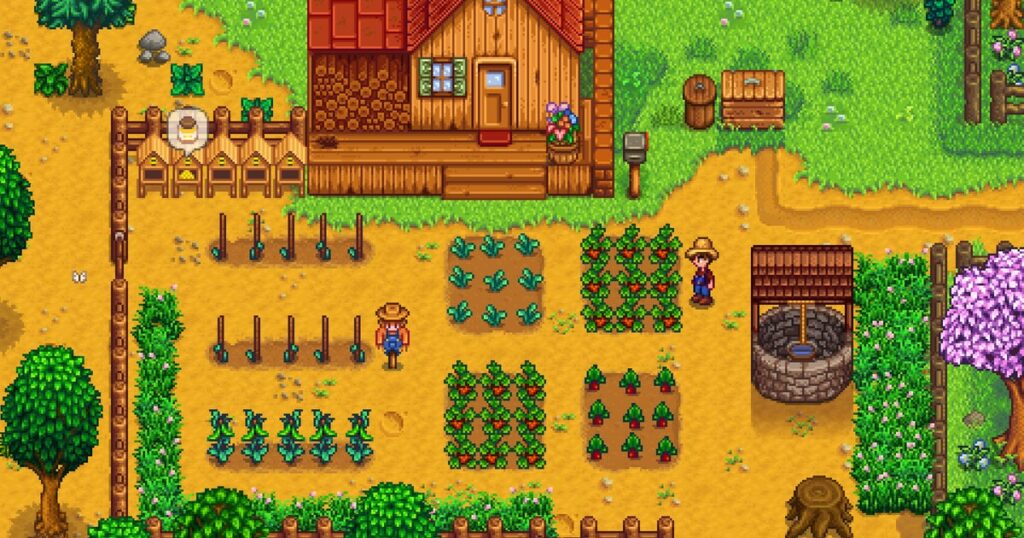 This Stardew Valley player has figured out how to decorate the default in-game spa