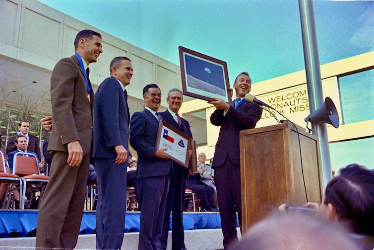 The Apollo 8 crew.