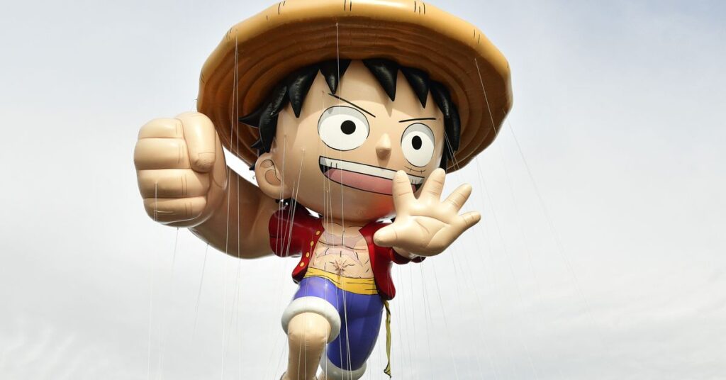 This year’s Macy’s Thanksgiving Day Parade balloons: Adam Sandler, Luffy, and a floating NFT