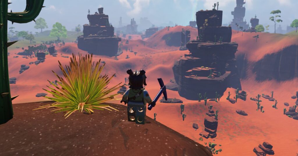 How to find a desert ‘dry valley’ biome in Lego Fortnite