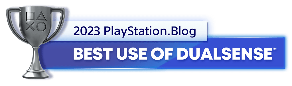 Silver Trophy for the 2023 PlayStation Blog Best Accessibility Features Winner