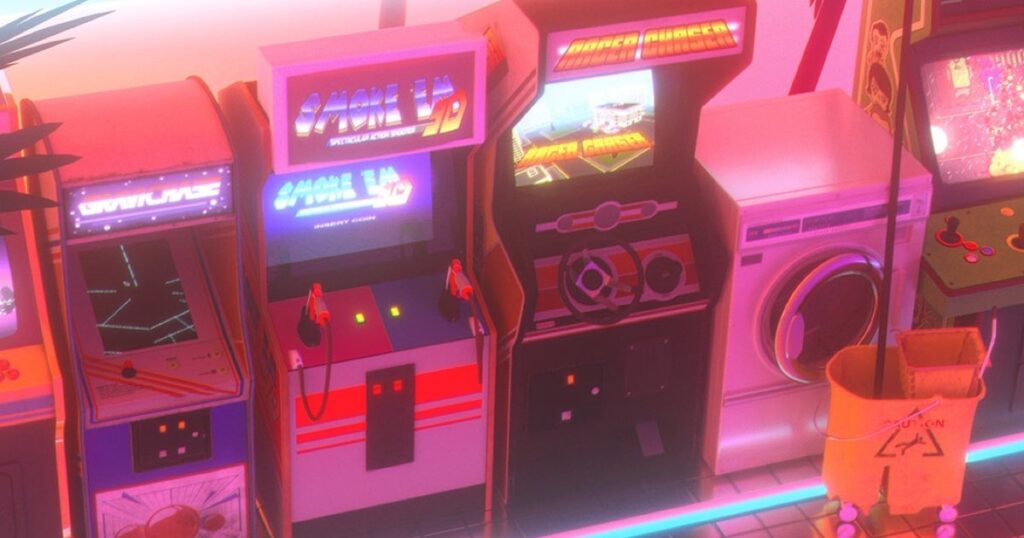 Arcade Paradise VR's tactile laundrette management and playable cabinets get an airing in new trailer