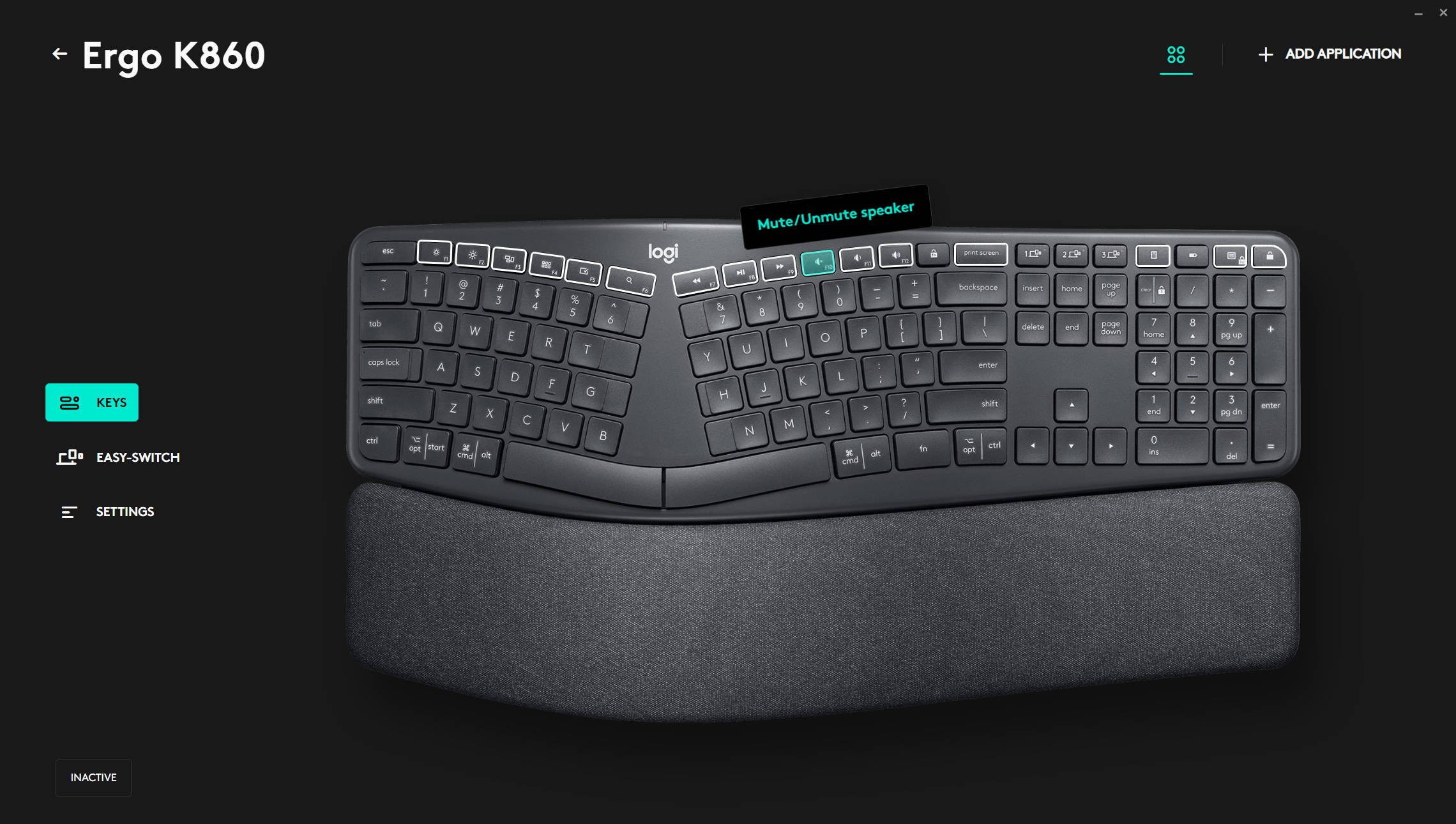 Logitech Options+ control panel software