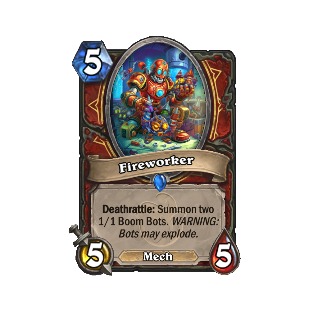 Reveal cards from Hearthstone's Whizzbang's Workshop expansion