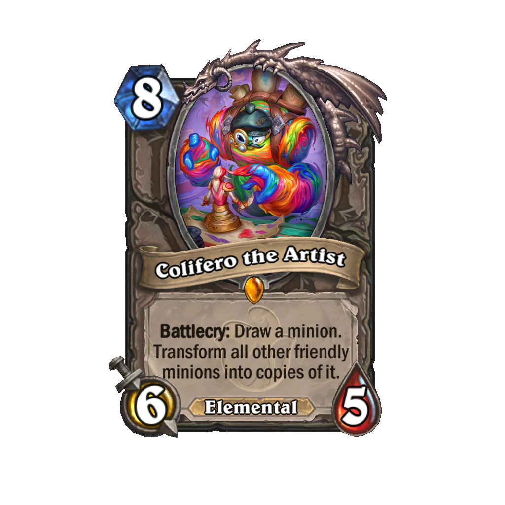 Reveal cards from Hearthstone's Whizzbang's Workshop expansion