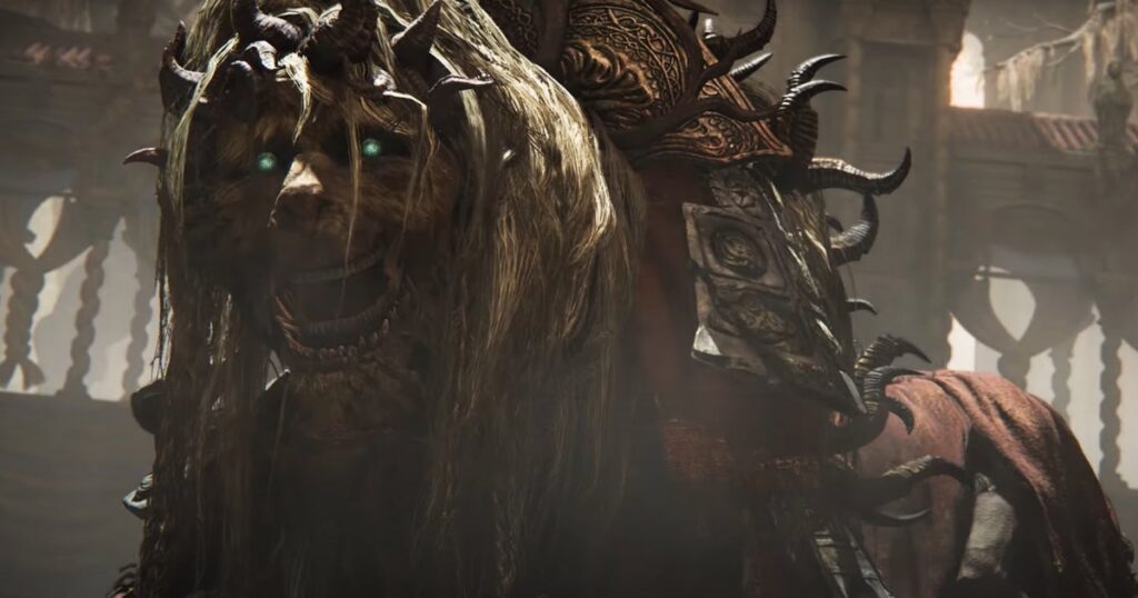 Remember the weird flying lion boss from Elden Ring's DLC trailer? It might just be some people in a costume