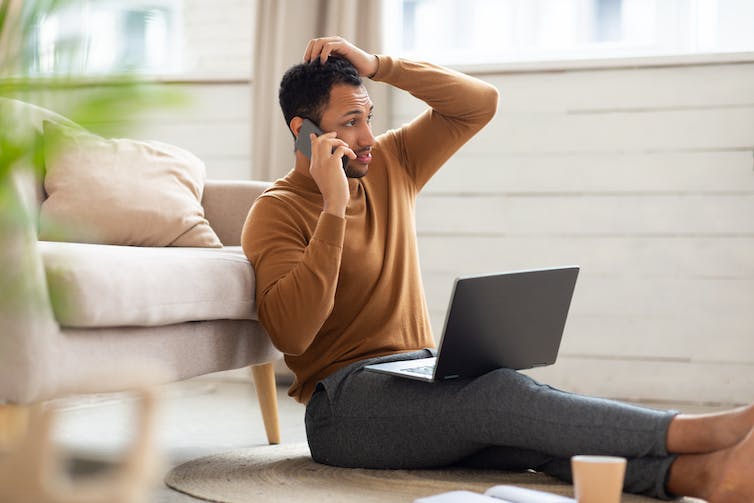 Man talking on the phone