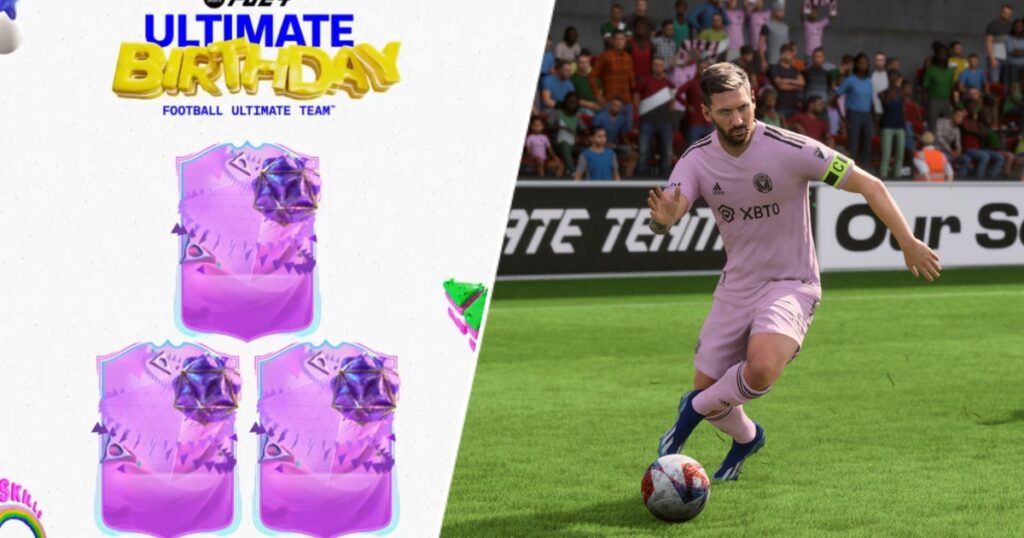 EA Sports FC 24 gets Ultimate Birthday cards to celebrate 15 years of massively OTT Messi pack pull reactions