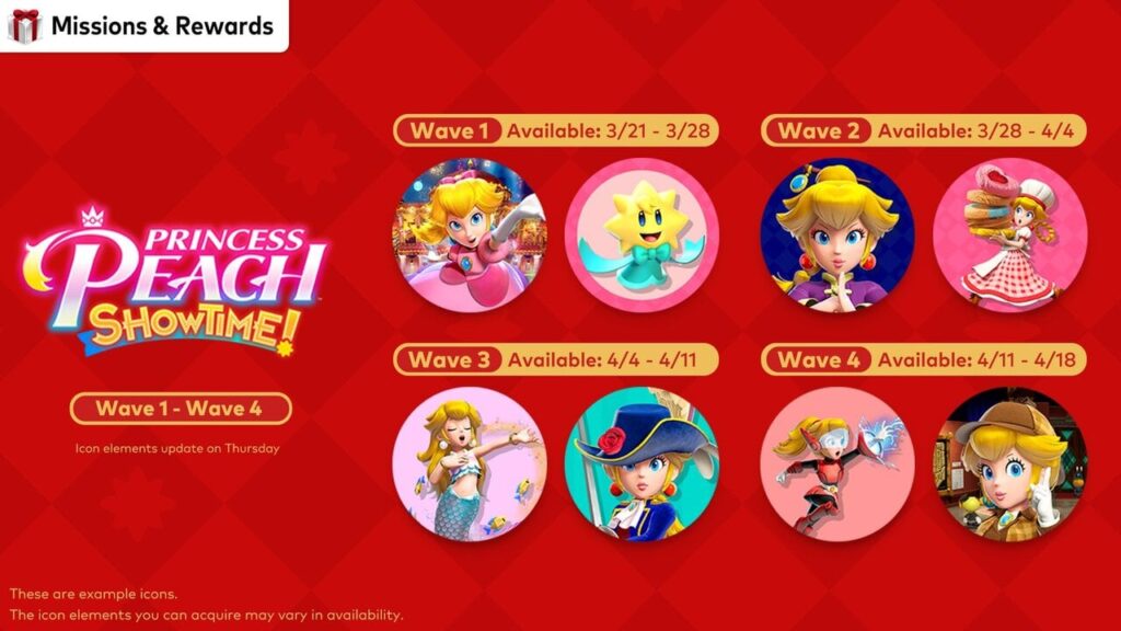 Switch Online's 'Missions & Rewards' Adds Princess Peach: Showtime! Icons