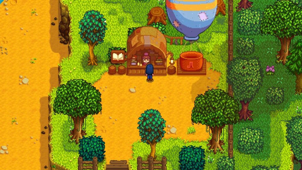 Stardew Valley bookseller location