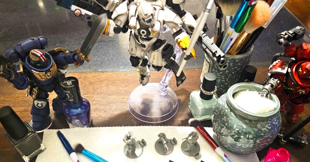 Glam up your Warhammer 40K minis with everyday products from the beauty aisle