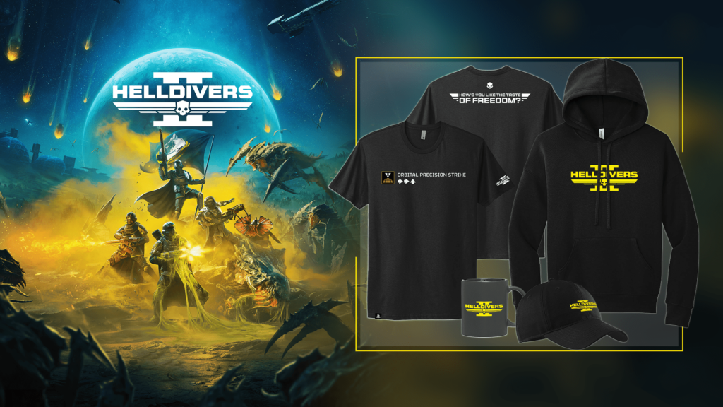 Helldivers 2: new official merchandise available on PlayStation Gear, select retailers from today