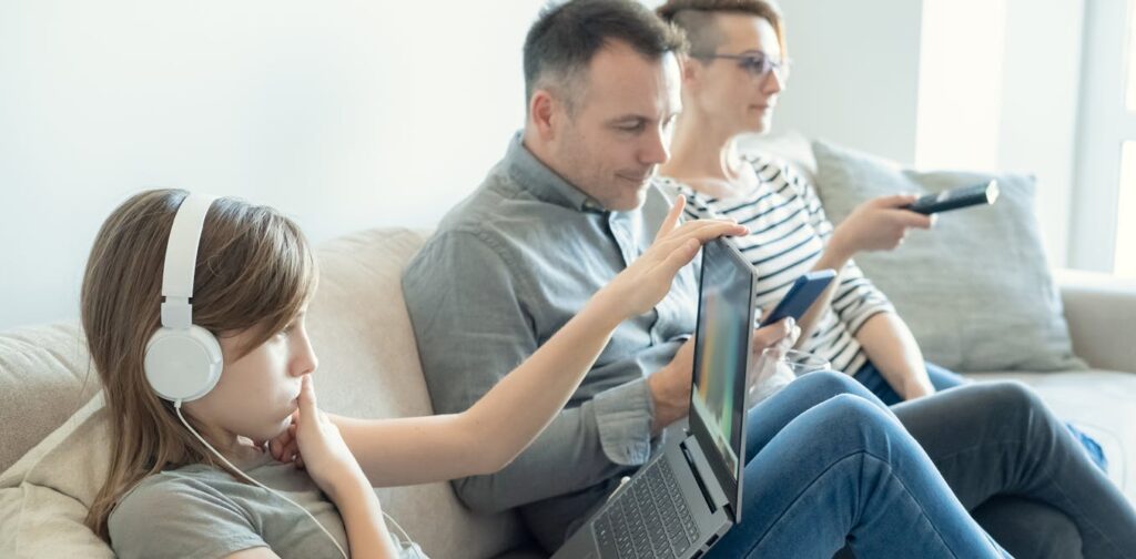 Our family is always glued to separate devices. How can we connect again?