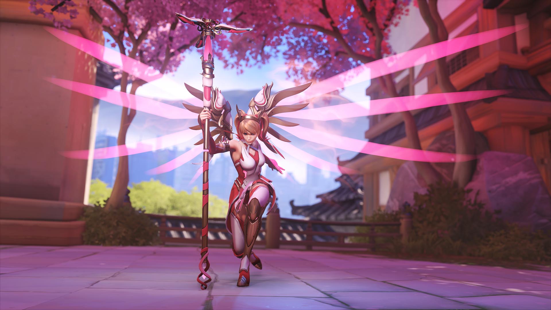 Rose Gold Mercy Overwatch 2 Skin